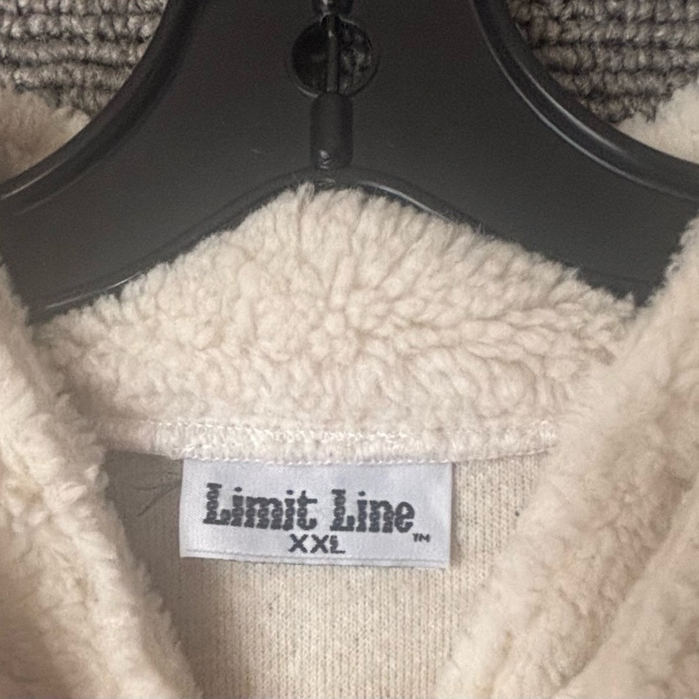 Vintage 90’s California Redwoods Cream Sherpa Pullover Fleece Men’s XXL EUC - Picture 4 of 5